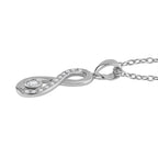 Lustro Stella- 3 Piece Set - Cubic Zirconia Necklace (Size 20-2) and Adjustable Bracelet (Size 6-8) and Earrings