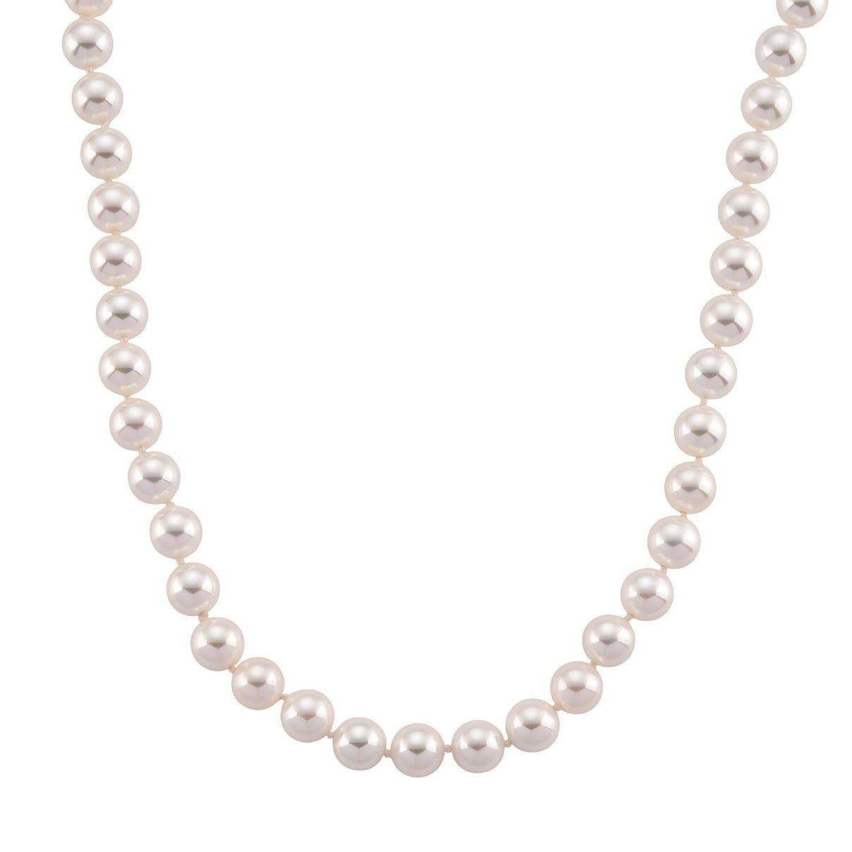 Set of 3 - White Shell Pearl Beads Adjustable Bracelet (Size - 7), T-Bar Clasp Necklace (Size - 20) &amp; Push Back Earring 4427687 4