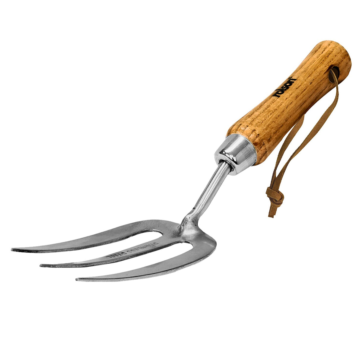 3 Piece Stainless Steel Garden Tool Set With Ash Handle Cdu, Stainless Steel Hand Fork, Stainless Steel Transplanter 7689855 2