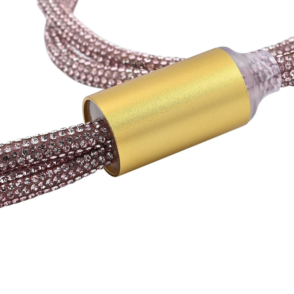 3-IN-1 Crystal Embellished USB Charging Cable (Size - 1m Length) - Pink 7565978 3