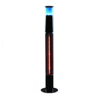 3 in 1 Light up Tower Heater with Bluetooth Speaker (Power 1500W) - Black