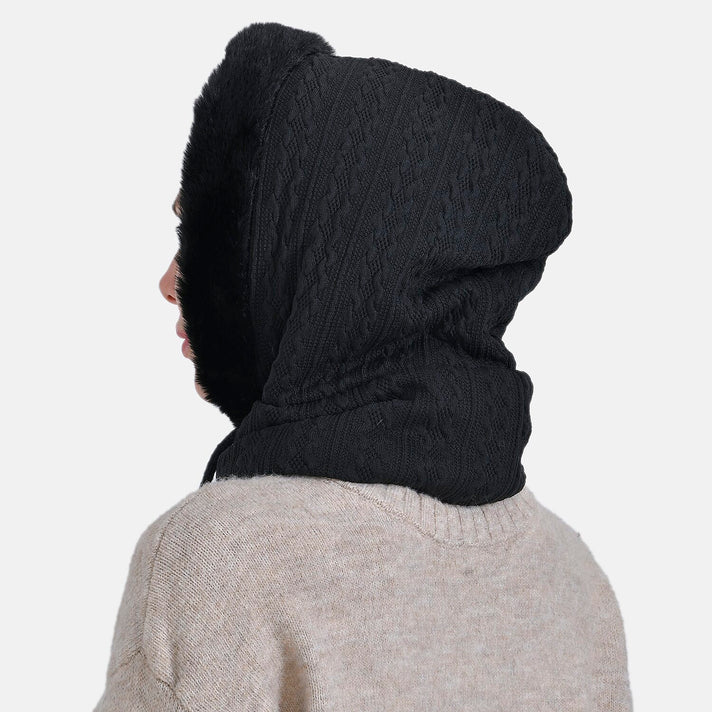 3-in-1 Plush Winter Hat Scarf 7851073 2