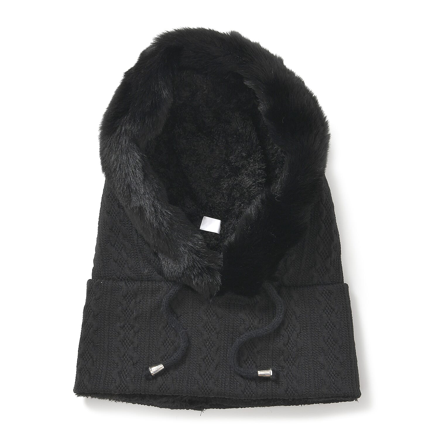 3-in-1 Plush Winter Hat Scarf 7851073 3