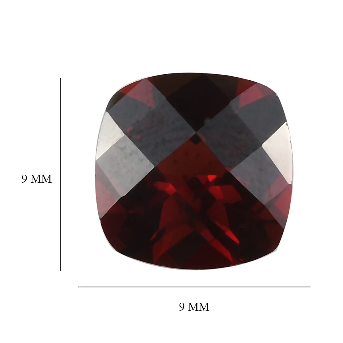 3.18 Ct. Loose Mozambique Garnet A Grade CUSHION 9x9 mm 6262890 4