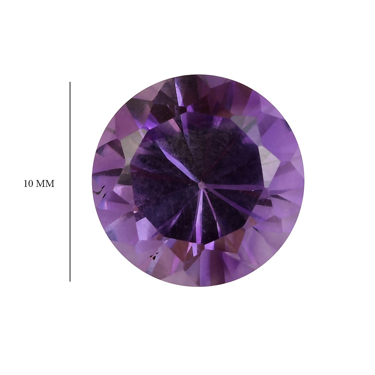 3.25 Ct. Loose Mashamba Amethyst AA Grade ROUND 10 mm 6268113 4