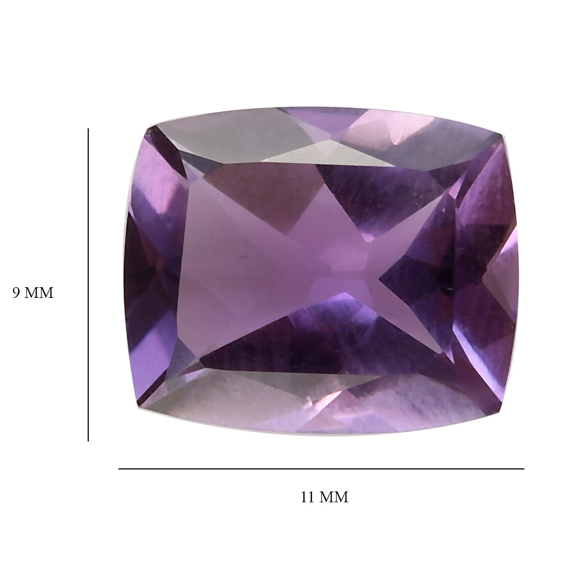3.55 Ct. Loose Mashamba Amethyst A Grade CUSHION 11x9 mm 6268073 4