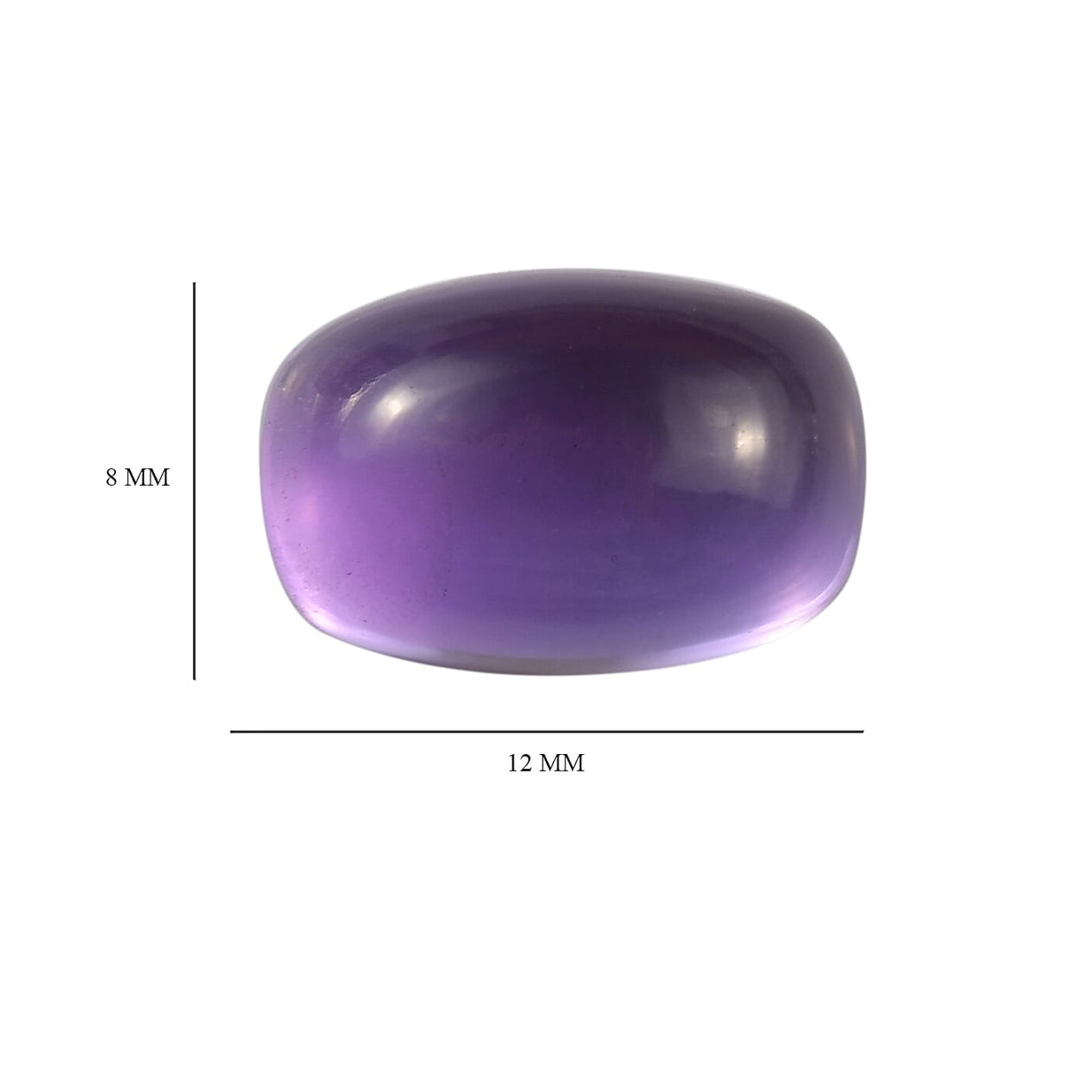 3.61 Ct. Loose African Amethyst AA Grade CUSHION 12x8 mm 6099926 4