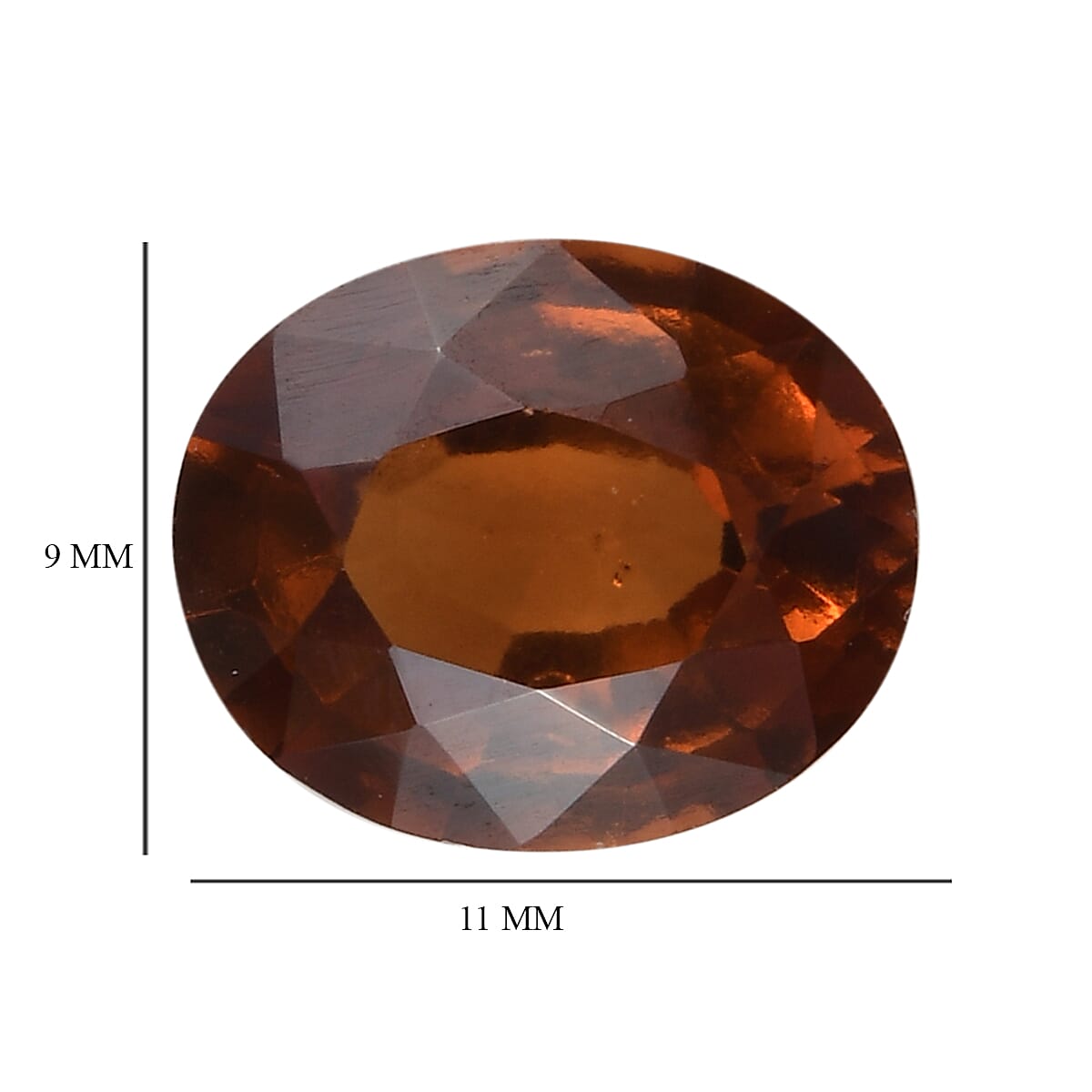 3.98 Ct. Loose Hessonite Garnet AA Grade OVAL 11x9 mm 6100012 3