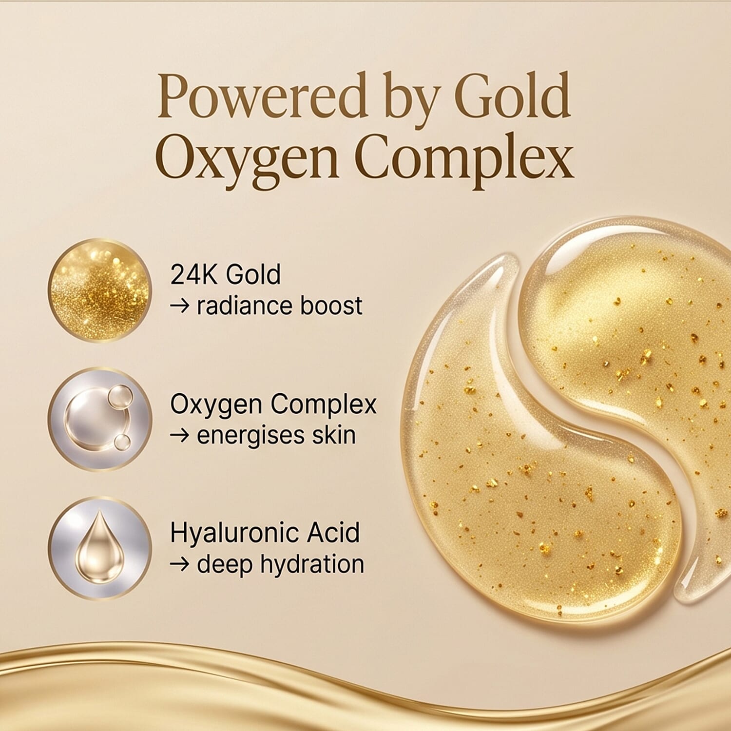 Cetuem SCR Gold Oxygen Complex Eye CrÃ¨me Dark Circles, Puffiness, and Fine Line Plant with Marine Extracts, Ceramide Oil, Vitamins, and Antioxidants 3092280 2