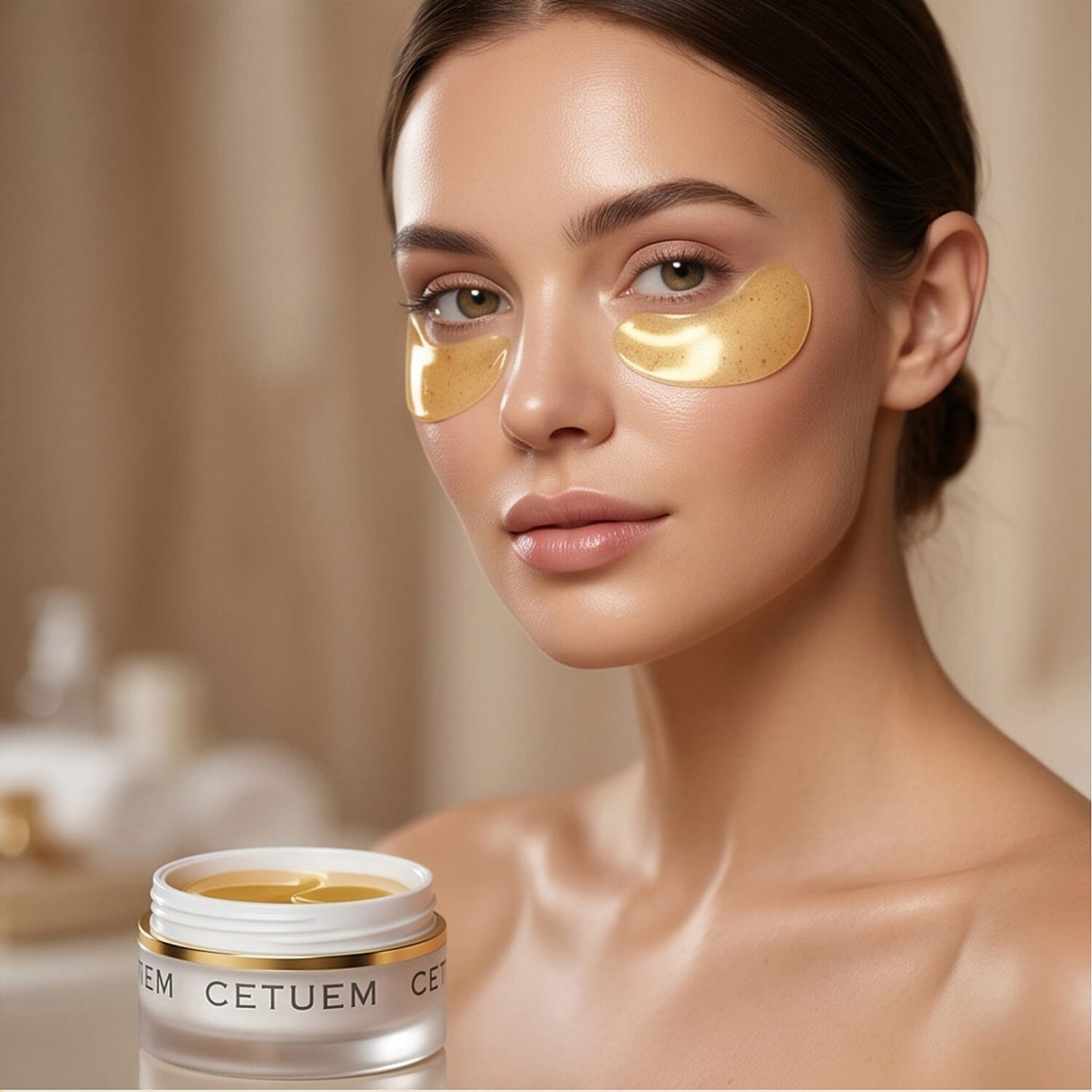 Cetuem SCR Gold Oxygen Complex Eye CrÃ¨me Dark Circles, Puffiness, and Fine Line Plant with Marine Extracts, Ceramide Oil, Vitamins, and Antioxidants 3092280 4