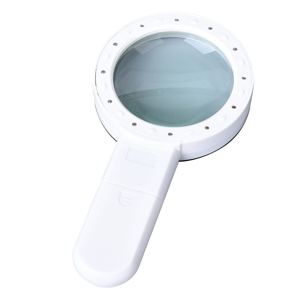 Handheld Large Magnifying Glass with 12 LED Illuminated Lighted Magnifier - 30x (Requires 2 AA batteries, Not included) 6251968 6