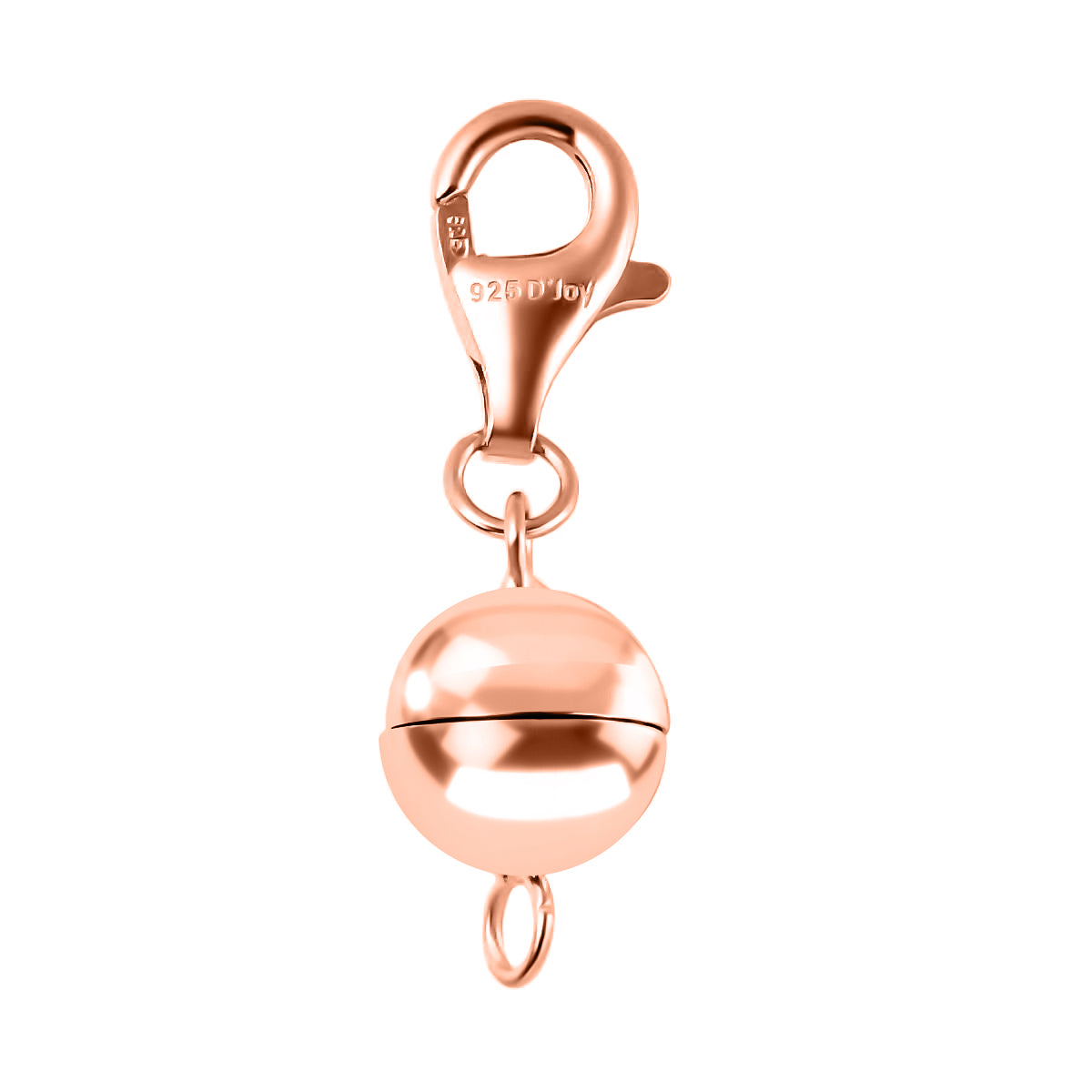 Magnetic Lock with Lobster Clasp in Rose Gold Plated Sterling Silver 3156667 0