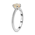 RHAPSODY 950 Platinum AAAA Ethiopian Welo Opal Solitaire Ring