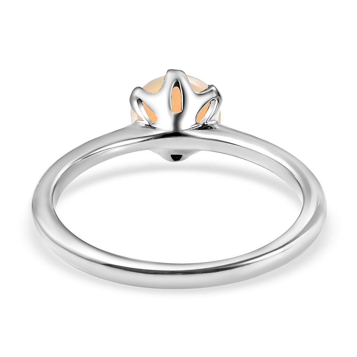 RHAPSODY 950 Platinum AAAA Ethiopian Welo Opal Solitaire Engagement Ring 3656189 5