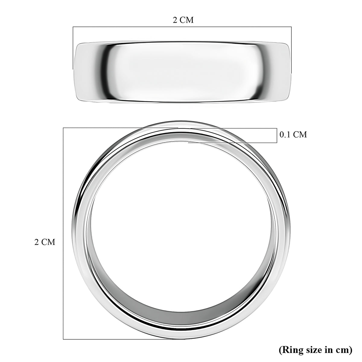950 Platinum Band Ring, Platinum wt 7.50 Gms. V32631279 6