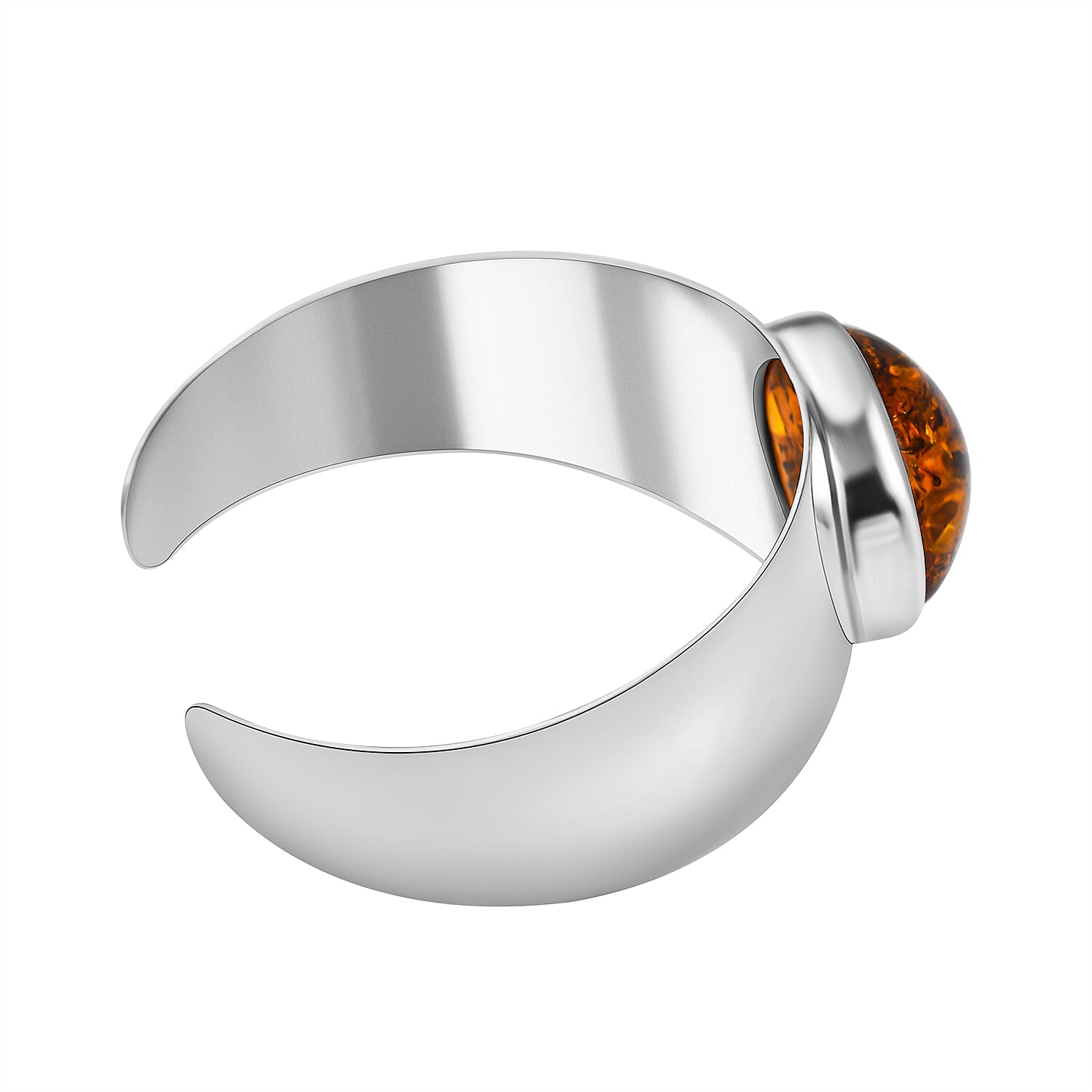 32.50 Ct. Baltic Amber Bracelet Size 7.5 in Rhodium Plated Sterling Silver 7542191 3