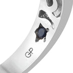GP - Chrome Diopside & Blue Sapphire Ring in 18K Vermeil Yellow Gold Plated & Rhodium Overlay Sterling Silver 1.85 Ct._3203185_3