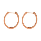 D'Joy - Diamond (Rnd) Hoop Earrings with Clasp in 18K Vermeil Rose Gold Plated Sterling Silver_3290064_4