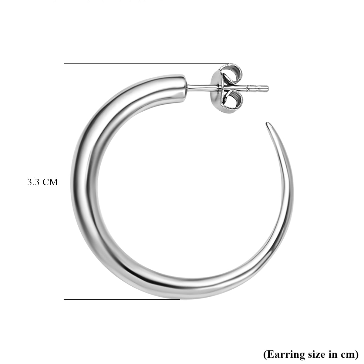RACHEL GALLEY Rhodium Overlay Sterling Silver Earring (With Push Back)  Silver Wt. 11.20 Gms 3300918 3