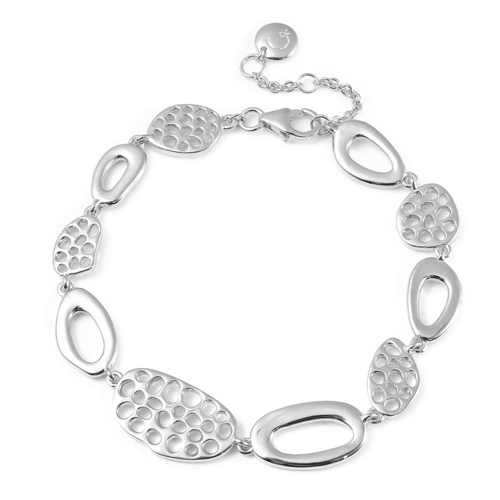 RACHEL GALLEY Rhodium Overlay Sterling Silver Bracelet(Size 8),  Silver Wt. 19.20 Gms 3332986 1