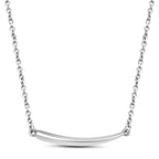 RACHEL GALLEY Rhodium Overlay Sterling Silver Necklace (Size - 16)_3336853