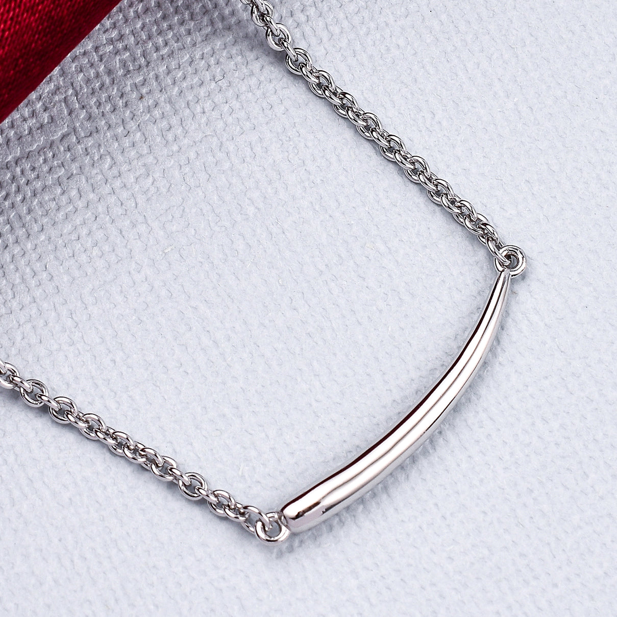RACHEL GALLEY Rhodium Overlay Sterling Silver Necklace (Size - 16) 3336853 1