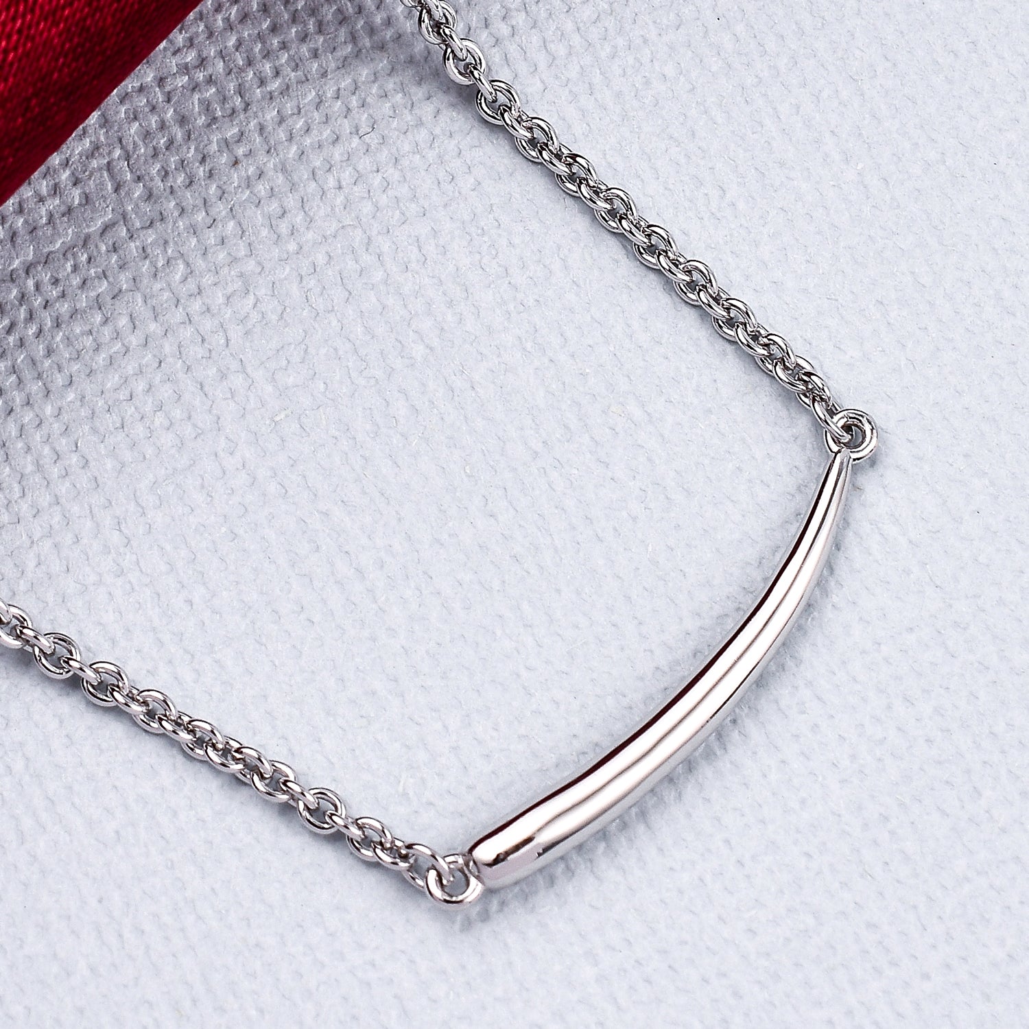RACHEL GALLEY Rhodium Overlay Sterling Silver Necklace (Size - 16) 3336853 1