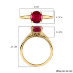 9K Yellow Gold African(FF) Ruby Solitaire Ring 2.00 Ct._3337711_7