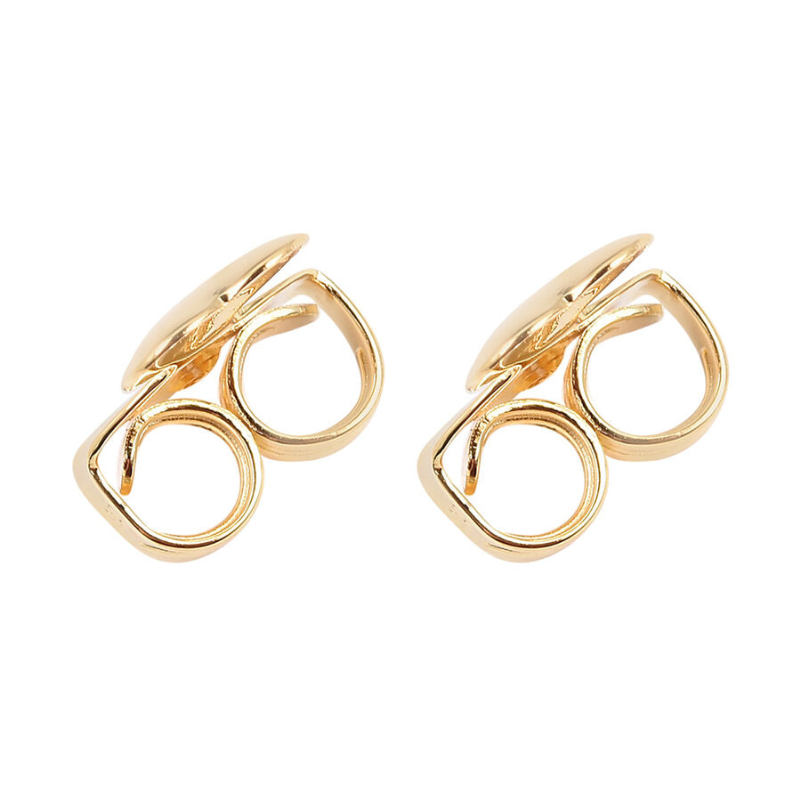14K Gold Overlay Overlay Sterling Silver Heart Shape Lifter Earring Backs 3346644 2