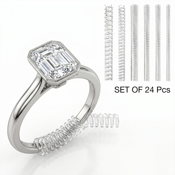 Set of 24 Pcs Ring Size Adjusting Spring 3387228 1