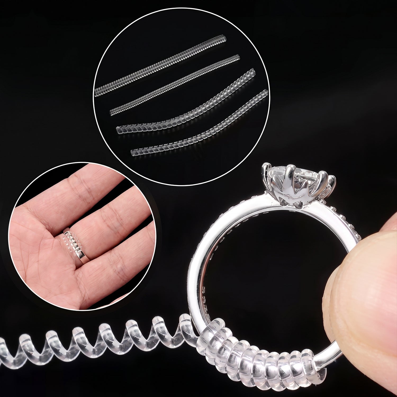 Set of 24 Pcs Ring Size Adjusting Spring 3387228 2