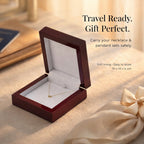 Jewellery Gifting - Velvet Lining Wooden Necklace and Pendant Box (Size 10x10x4 cm)._3399337_2
