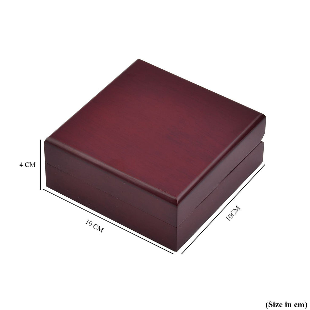 Jewellery Gifting - Velvet Lining Wooden Necklace and Pendant Box (Size 10x10x4 cm)._3399337_5
