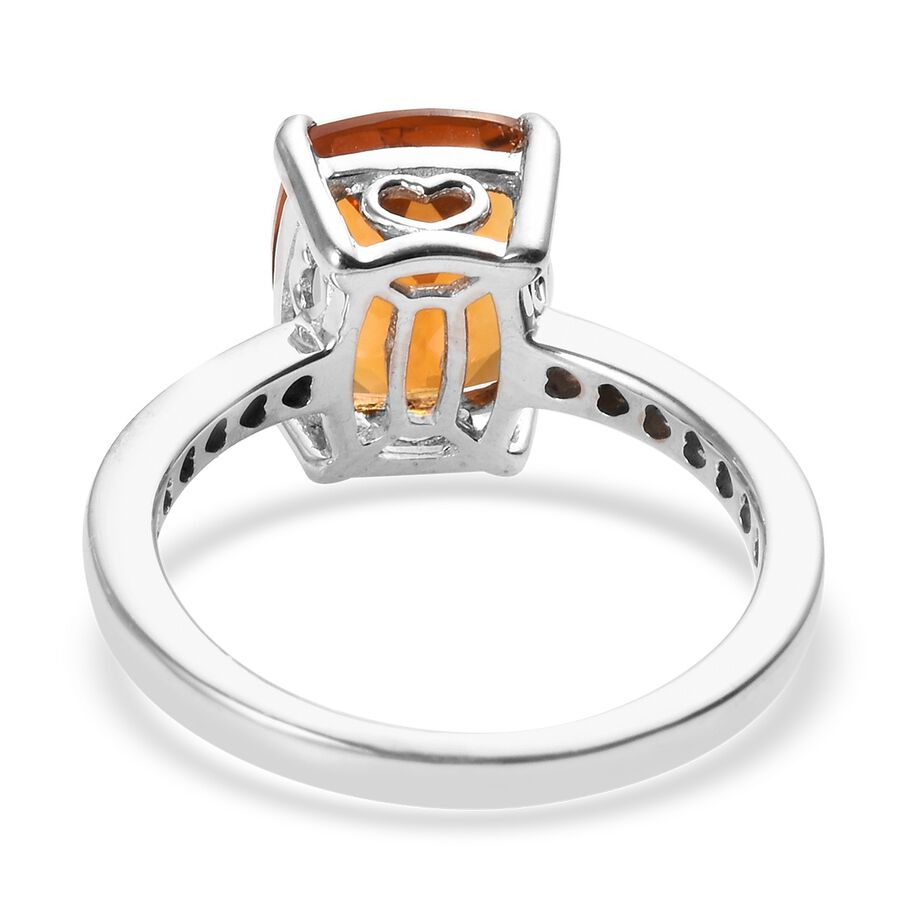 2.75 Ct Madeira Citrine Solitaire Ring in Platinum Plated Sterling Silver 3495647 4
