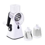 Whizzy Chopper - 3 in 1 Cheese. Vegetable and Fruit Slicer with One Slicing, Shredding and Grating Blade (Size 28x18x14 Cm) - White_3528958