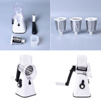 Whizzy Chopper - 3 in 1 Cheese. Vegetable and Fruit Slicer with One Slicing, Shredding and Grating Blade (Size 28x18x14 Cm) - White_3528958_6