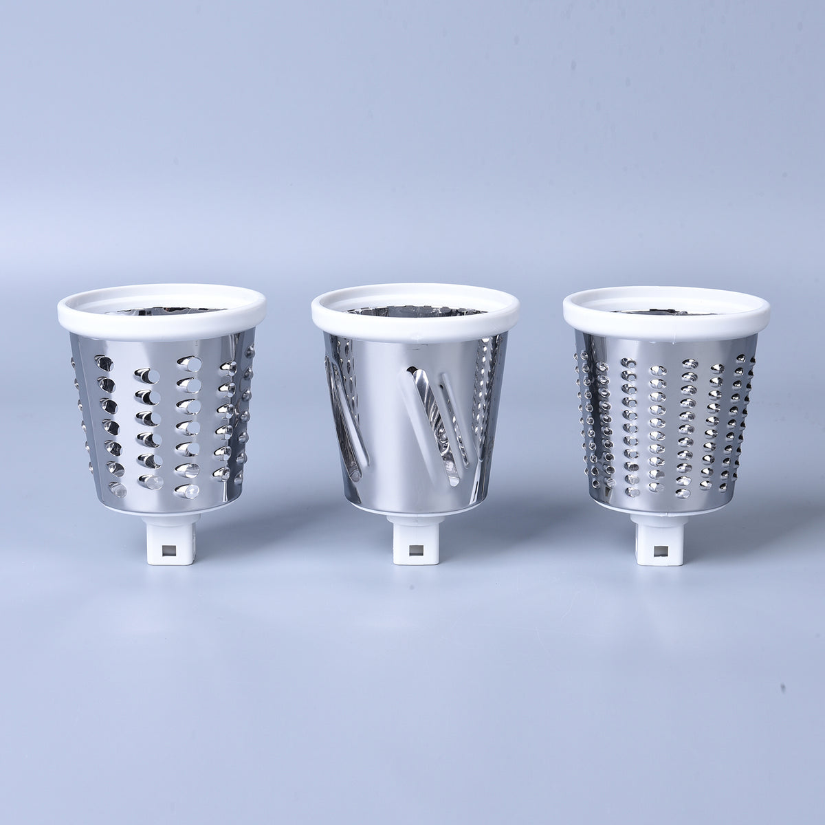 Rotary Cheese Grater Vegetable &amp; Fruit Slicer 3-in-1 with Slicing Shredding and Grating Blades - White V32605110 8