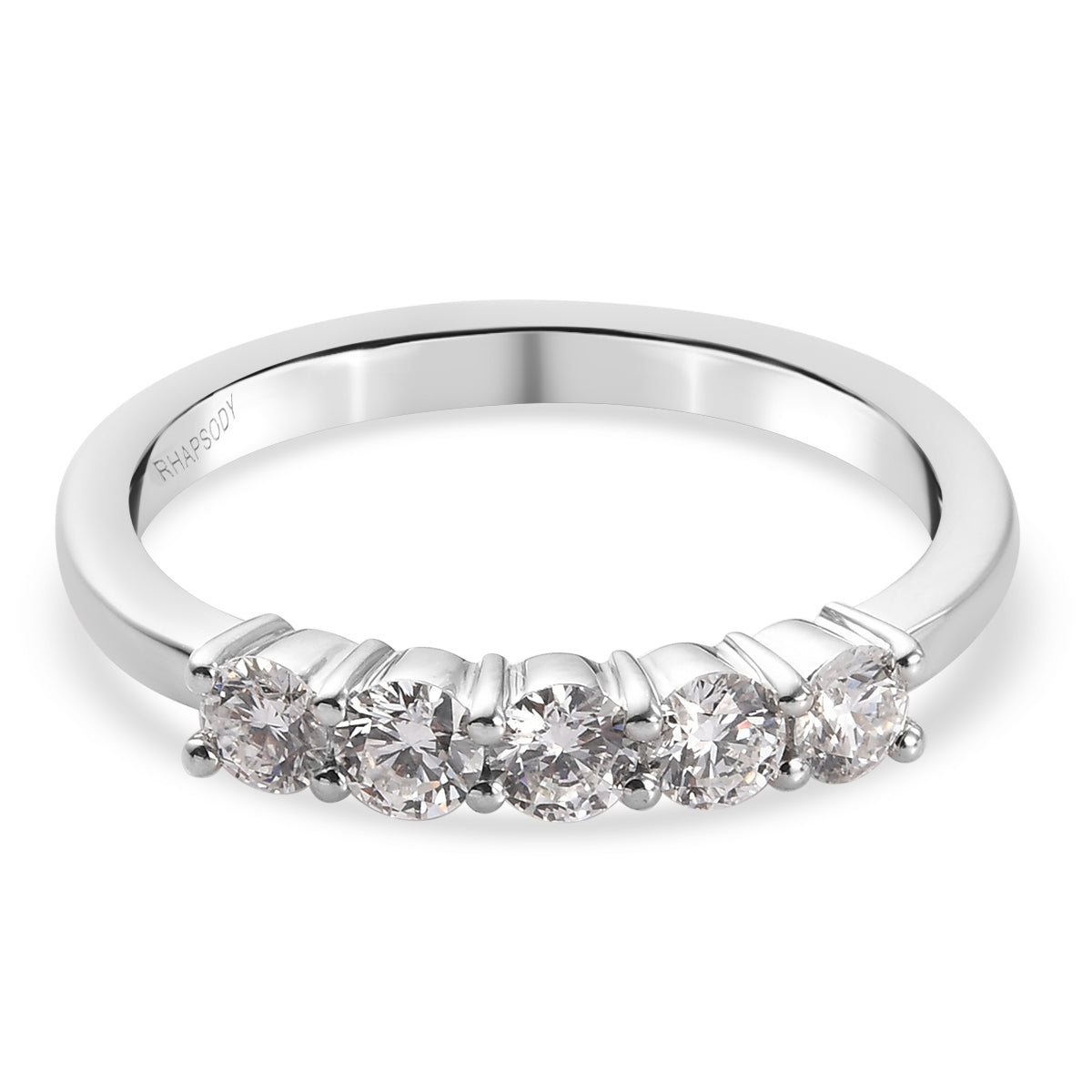 RHAPSODY 0.50 Ct Diamond Band Ring in 950 Platinum 4.03 Grams IGI Certified VS EF 3555925 0