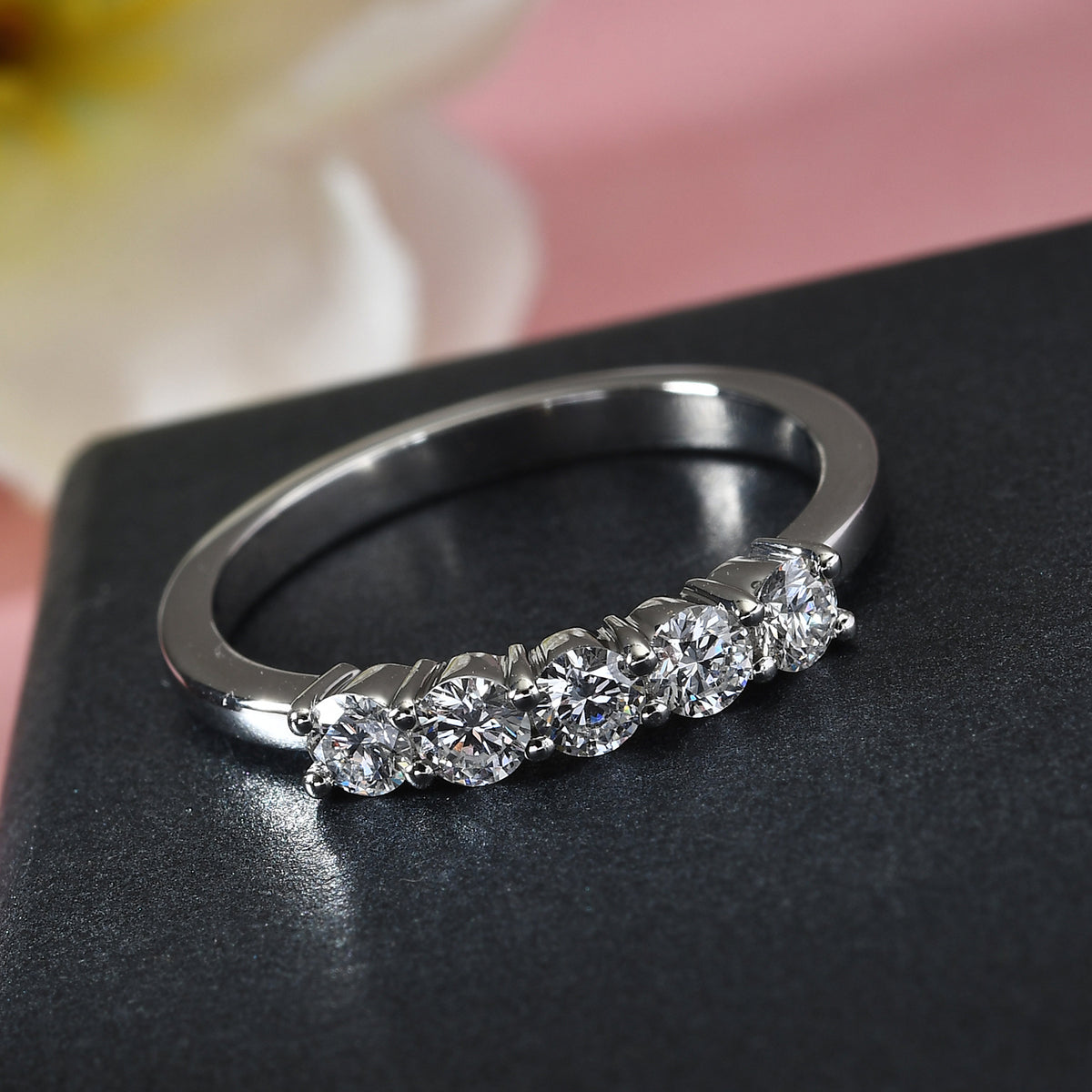 RHAPSODY 0.50 Ct Diamond Band Ring in 950 Platinum 4.03 Grams IGI Certified VS EF 3555925 2