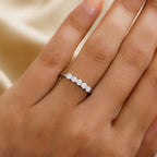 RHAPSODY 950 Platinum IGI Certified Natural Diamond (VS/E-F) 5 Stone Ring 0.50 Ct. 4.01 Gms_3555925_2