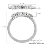 RHAPSODY 950 Platinum IGI Certified Natural Diamond (VS/E-F) 5 Stone Ring 0.50 Ct. 4.01 Gms_3555925_5