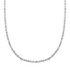 Vicenza Collection- Sterling Silver Adjustable Slider Chain (Size 24)