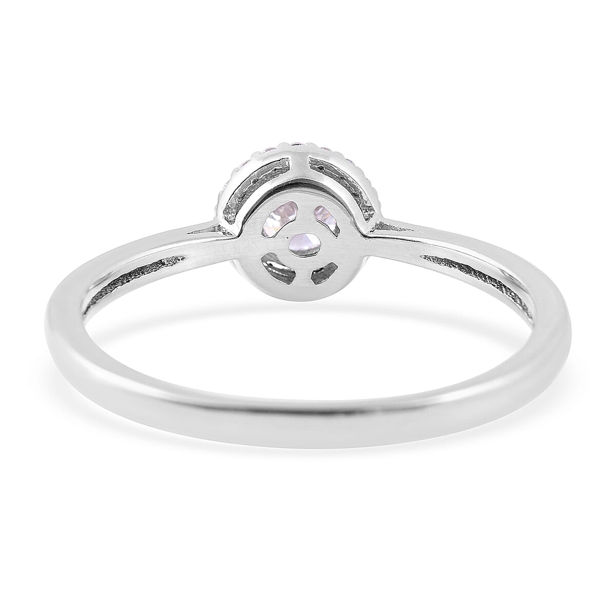 ILIANA 0.50 Ct Diamond Halo Ring in 18K White Gold 3 Grams IGI Certified SI GH 3562766 2