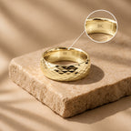 Maestro Collection - 9K Yellow Gold Diamond Cut Band Ring_3584021_2