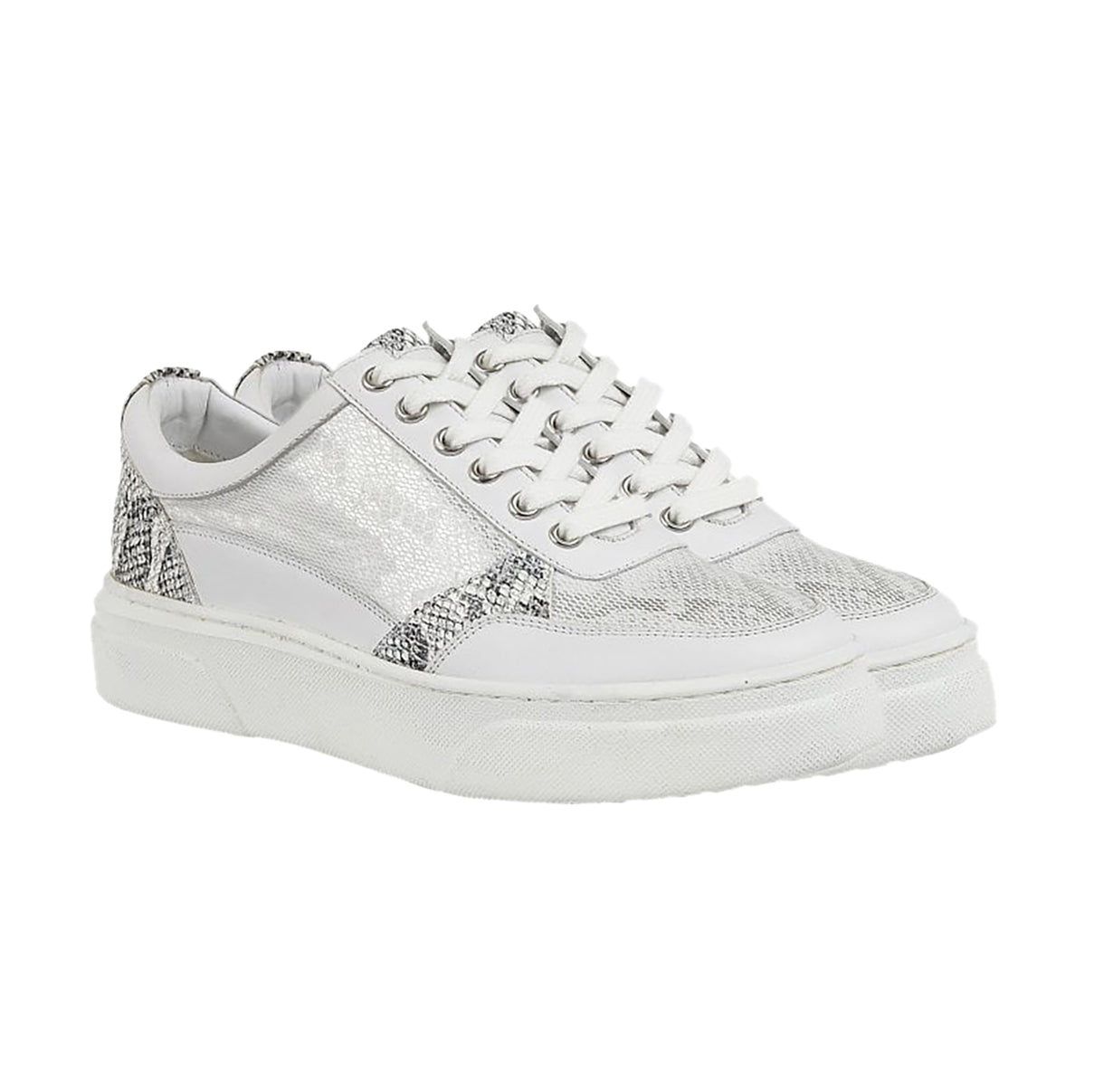 Lotus Stressless Leather Venice Lace-Up Trainers (Size 5) - White 3589489 1