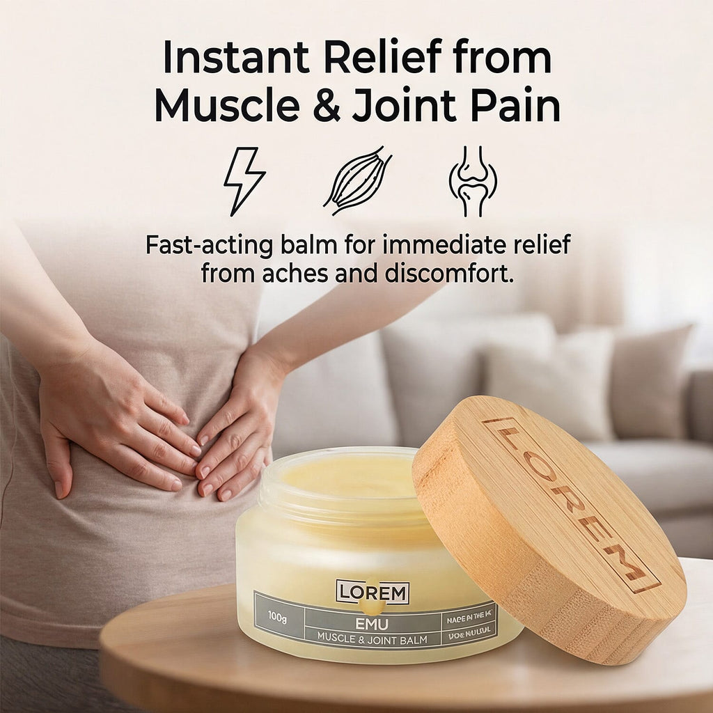 Lorem Emu Balm – Muscle & Joint Comfort Balm (100g)