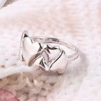 RACHEL GALLEY Rhodium Overlay Sterling Silver Heart Ring_3624650_1