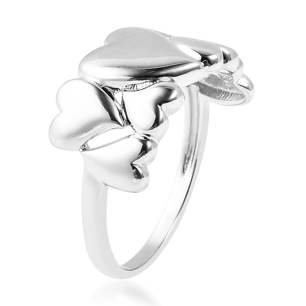 RACHEL GALLEY Rhodium Overlay Sterling Silver Heart Ring_3624650_3