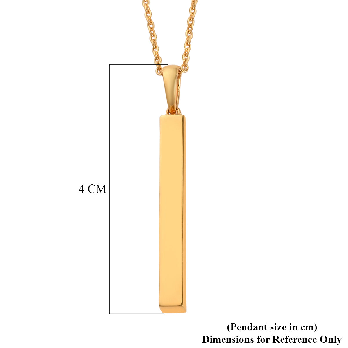 14K Yellow Gold Overlay Sterling Silver Pendant with Chain (Size 20), Silver wt. 6.92 Gms 3629272 2