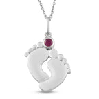 African Ruby (FF) Pendant with Chain (Size 18 With 2 Inch Extender) in Platinum Overlay Sterling Silver, Silver Wt. 5.60 Gms_3629402
